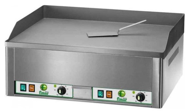 Fimar dviguba elektrinė kepimo plokštuma lygiu chromuotu paviršiumi FRY2LC