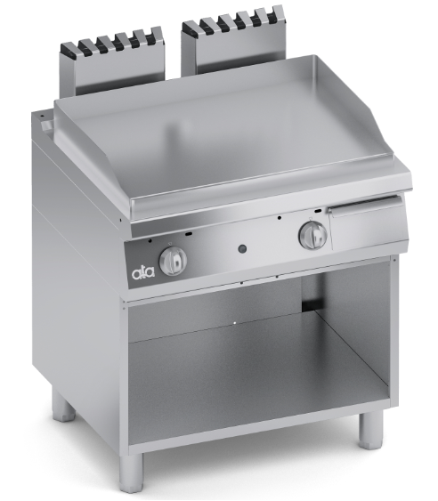 ATA dujinė kepimo plokštuma lygiu paviršiumi su stovu C2GFL10VV