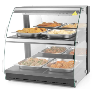 Hendi dviejų lygių šildymo vitrina