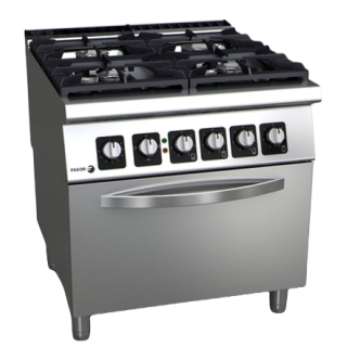 Fagor 4 burners gas cooker with electric oven C-GE741