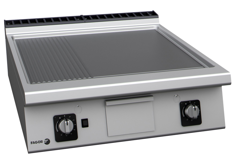 Fagor gas griddle plate double fry top FT-G910 C L+R