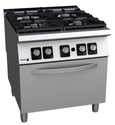 Fagor gāzes plīts ar 4 degļiem un gāzes cepeškrāsni C-G741