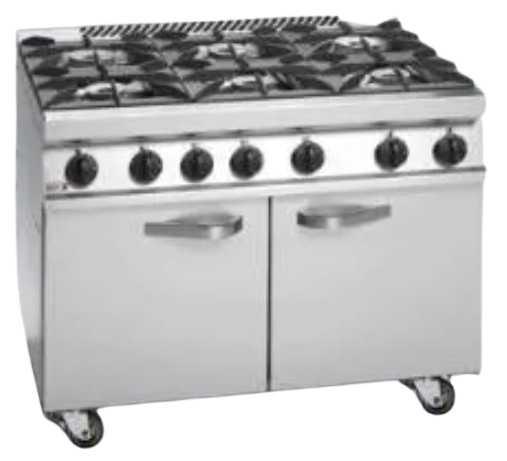 Fagor gāzes plīts ar 6 degļiem un gāzes cepeškrāsni C-GB761 R